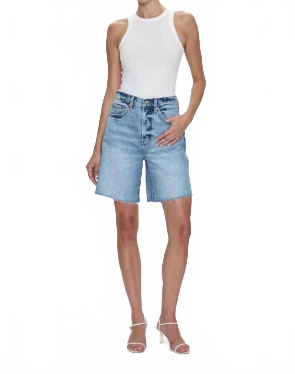 NEW PISTOLA kaylee loose straight shorts in boulder